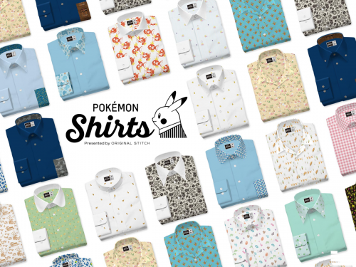 Pokémon x Original Stitch推出「寶可夢」訂製襯衫！每天換一件，上班好愉悅