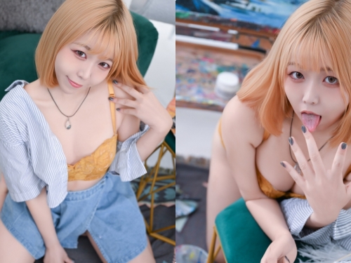 拉扯小褲挑逗你！色氣女友在我家火辣脫衣誘惑...