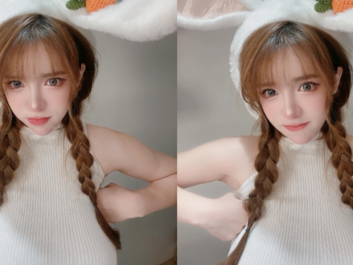 超生氣的啦！巨乳兔兔《本壘奈》挺胸展現不好惹的一面！
