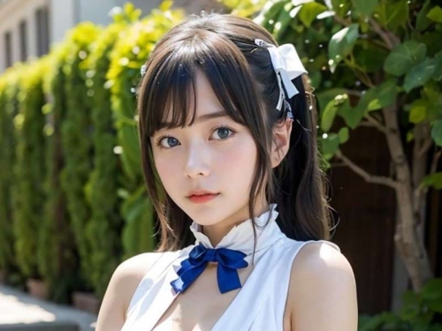 Nude 💕 with idol face Hestia cosplayer shooting