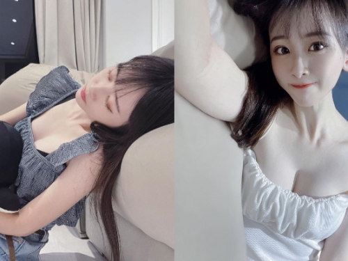 「甜美直播主」累到內衣外露不自知，「白嫩美溝」色洗粉絲雙眼！