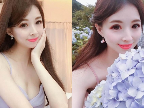 陽明山繡球花季捕獲「火辣白皙正妹」，「美乳深溝」深深吸引遊客目光！