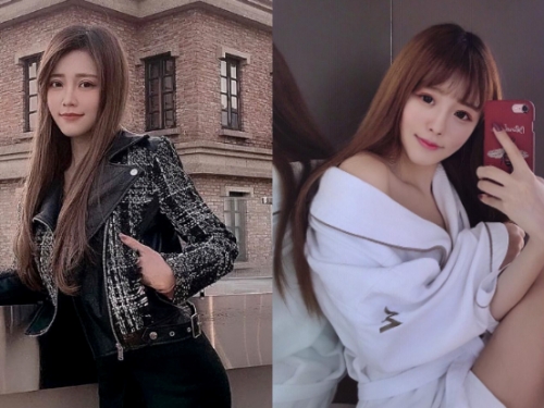 甜美總監「Bebe」睡袍掉出白皙小香肩，美臉下的性感曲線就想撲倒享用！
