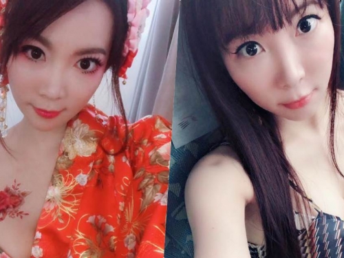 美豔花魁「Tzu Tzu Yu」造型辣翻，衣服一拉「渾圓美乳」現形！