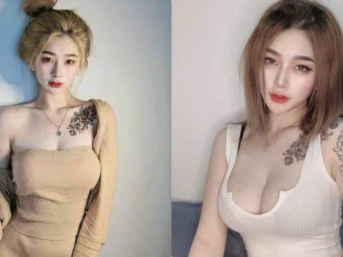 23歲刺青辣妹「胸前核彈好兇猛」，「魅惑的成熟路線」太受歡迎！