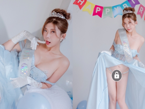 偶像女神「Mika」慶生玩太開，「服輸脫光」開腿讓粉絲射禮物！