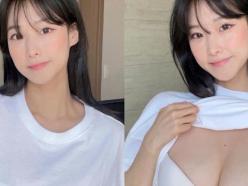 穿衣顯瘦，脫衣有肉！「巨乳妹子」衣服一掀爆乳身材驚豔網友