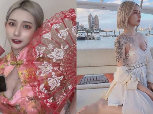 超火辣的旗袍正妹「凱樂 anna」 兇猛刺青讓「窈窕body」更美豔性感