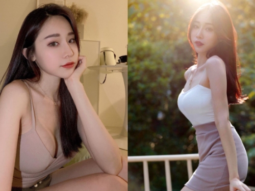 「氣質闆娘」銷魂電眼超迷人，狂辣美體倒出「渾圓美胸」更極品！