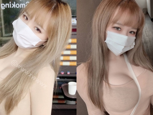 奶夾萬物！「口罩巨乳妹」打撞球偷懶用奶扶球桿，超猛車頭燈根本不可能專心！