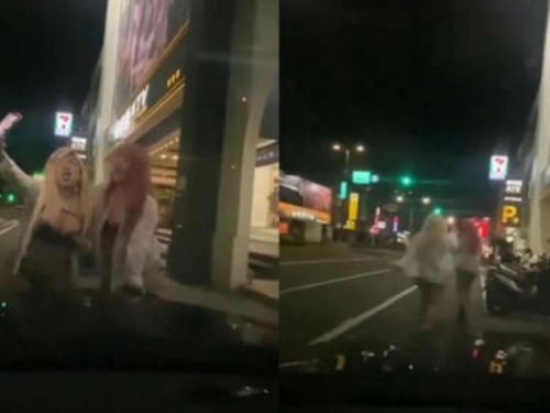嫩妹車前「火辣自拍」！大露豐滿身材狂搖 網嚇：納豆扮女裝