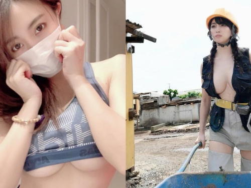上面不能露但下面可以！森咲智美大露下乳　化身「最狂工頭」火辣上工