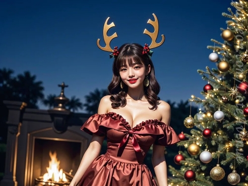 ★PATREON★ - Sakura Santa Dress