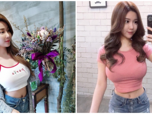 花束怎麼會有奶香？大馬「爆乳女神」周甄娜用藏不住的巨乳業配乾燥花