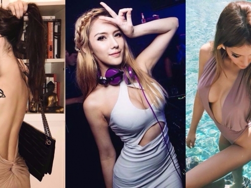 根本「人體節拍器」！舞台上「爆乳女DJ」胸前隨著音樂彈跳好有節奏感...