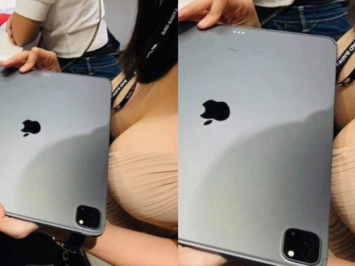 巨乳妹「火辣開箱」最新iPad　豐滿奶球頂著讓人不知道眼睛該看哪裡