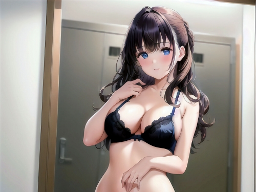 Brunette Lingerie Girls (AI Generated)