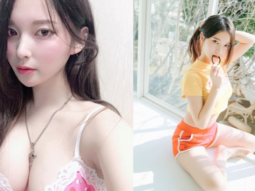 豪乳網拍老闆娘「아리니 봇」外型美豔身材好　貼身T「不科學包覆」乳型外露