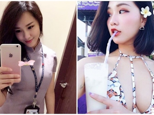 華航地勤美乳超兇！巨大雄偉乳視角，渾圓南半球秒殺旅客啊！