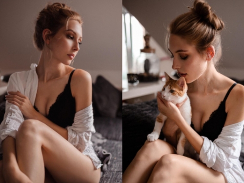 天使顏正妹絕美臉蛋讓人秒戀愛　手捧小奶貓…讓人一看就想成為那隻貓