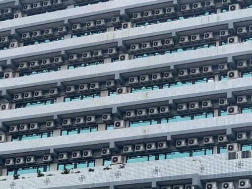 密集恐懼症慎入！台南住辦大樓刷整排「室外機」專業人士解答：這才省電