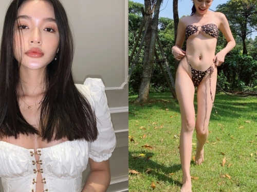個性辣模「Qin Han」穿搭超惹火犯規！綁帶式泳裝露出「傲人body」真的美到發瘋！