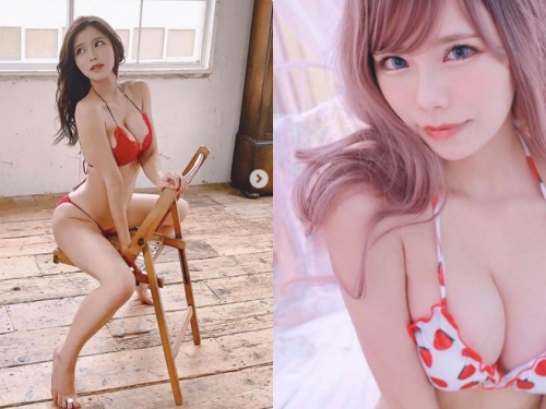 巨乳正妹Osiris「胸前兩顆大肉彈」，養眼坐姿挑逗到極點！