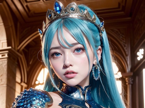 AI生成 中世紀裝扮AI美女