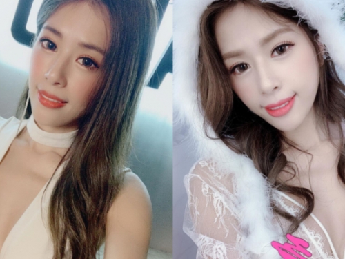 側乳殺！性感甜心「Elaine嵐」無暇小臉笑容甜美，乍現纖長美腿立馬成為全場焦點！