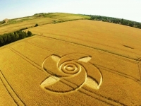 德國布蘭登堡的格羅斯吉恩滕（Groziethen, Brandenburg, Germany）麥田圈