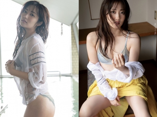 療癒系女神「奧山かずさ」寫真大玩濕身誘惑　濕透上衣盡露「雪白嫩乳」情色感破表