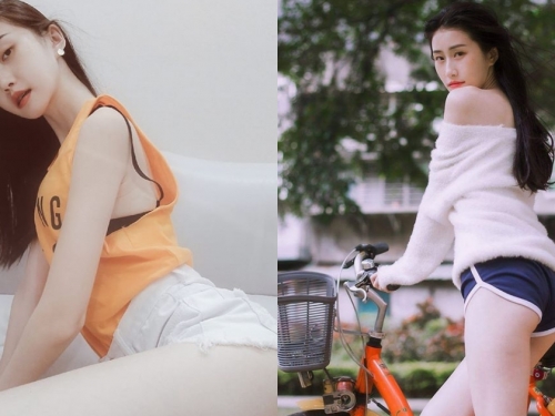 真理褲辣妹「王紅」騎Ubike畫面太猛，「微笑蜜桃曲線」比車頭燈還要搶眼！