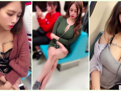 睡著啦！捷運驚見「火辣爆乳妹」邪惡視角太犯規！滿滿的「低胸誘惑」讓人鼻血直流…