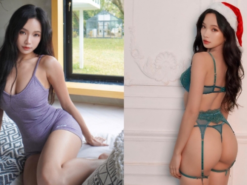 性感健身教練「孟橙Esther」練出豐滿美臀　換上惹火吊帶襪太誘人