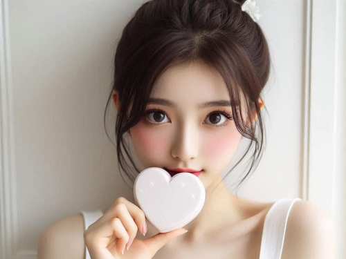 Sister's handmade heart dessert