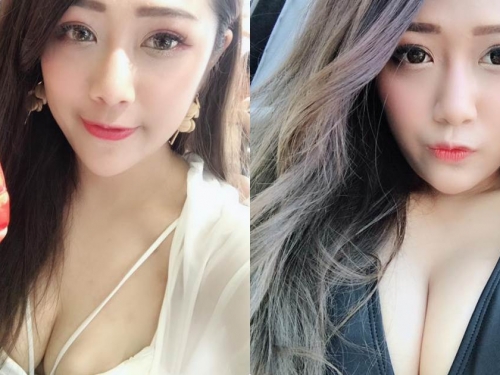 「腰窩女孩-藤藤」爆乳吃大蝦，雄偉巨乳畫面超兇狠！