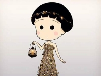 北京插畫師Dorami筆下的《土豪小丸子》童趣人物也能展現貴氣一面
