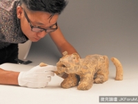 汨羅發現戰國古墓　出土2千年前「四不像」鎮墓獸.