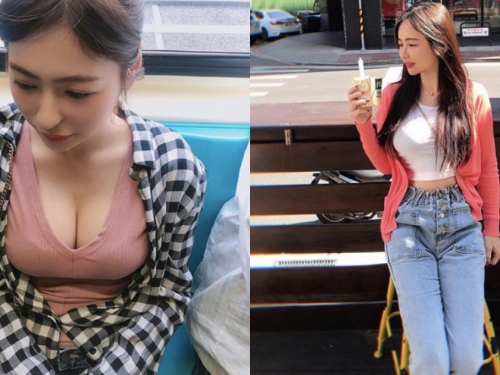 搭捷運記得要低頭！小宅女「楊吉兒」出門放福利 低領口讓位子全空出來啦～
