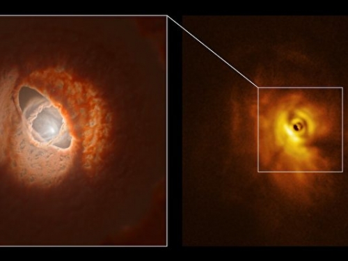 新發現：三恒星系統的奇特原行星盤