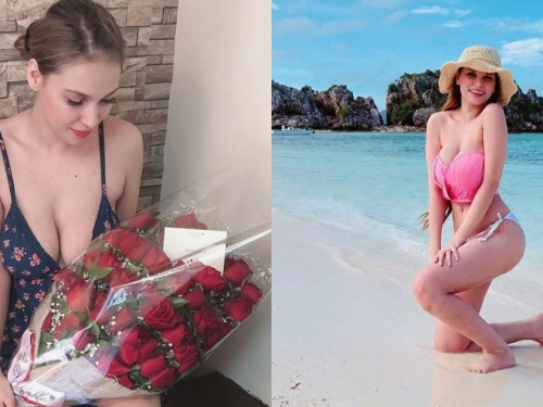 三國混血「巨乳姊姊」Jazmine Afroz收花收到手軟！ig日常猛秀身材，還是playboy女郎！