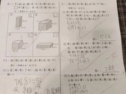 國小數學9×4＝36扣分！家長急發文求助：到底錯在哪？