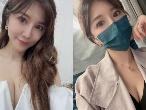 正妹主持人「蓁蓁」PO超辣深溝照，「性感的低胸造型」好讓人心動！