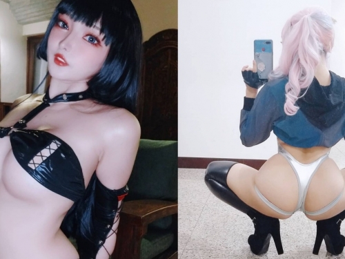 在台日本妹「秀奈」挺白嫩巨乳玩cosplay！超大膽姿勢讓人好想色色！