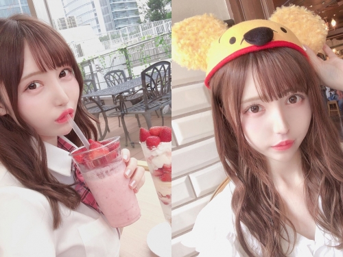 甜到蛀牙！菱角嘴萌系正妹「Yuinan🌹」嘟嘴喝飲料感覺超卡哇伊　難道這就是戀愛的感覺