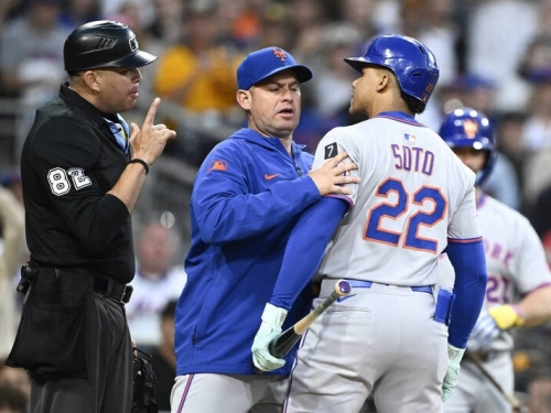 MLB》「謎之好球帶」讓索托爆氣 大都會教頭直言主審表現很糟