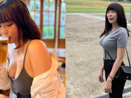 比頭還大！巨乳女孩「Zoey」衣服完全擋不住進擊的乳量
