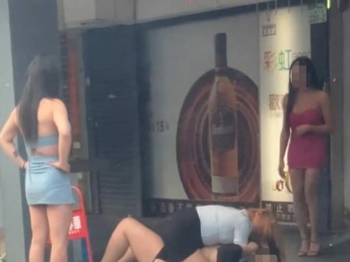 高雄酒吧同事衝突騎樓互毆　「2短裙妹」身分曝光居然是….！