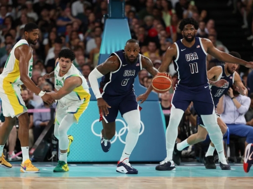 奧運》美國男籃對戰巴西 半場火力全開取得27分領先