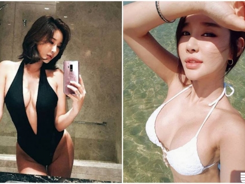 正妹下水「雙乳超有份量」，雄偉視角直接「中路大開」了！